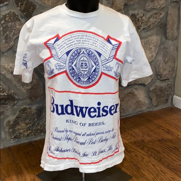 Vintage 1991 Budweiser  king of Beers T-shirt. L - Picture 2 of 8